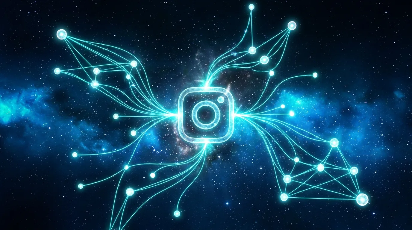 Visualisasi cara kerja algoritma Instagram 2026